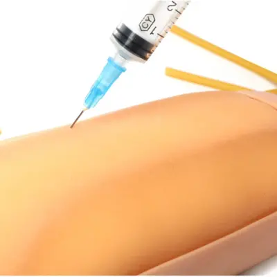 IV-Trainingsset mit Venenpunktions-Übungsunterarm, Trainingspad für intramuskuläre Injektionen für die Ausbildung von Krankenschwestern 